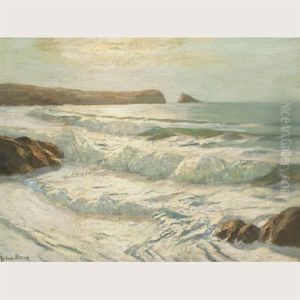 Sunlit Coast by Julius Olsson