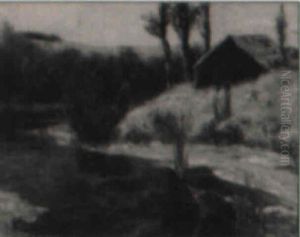 A Winding River At Dawn by Julius Olsson