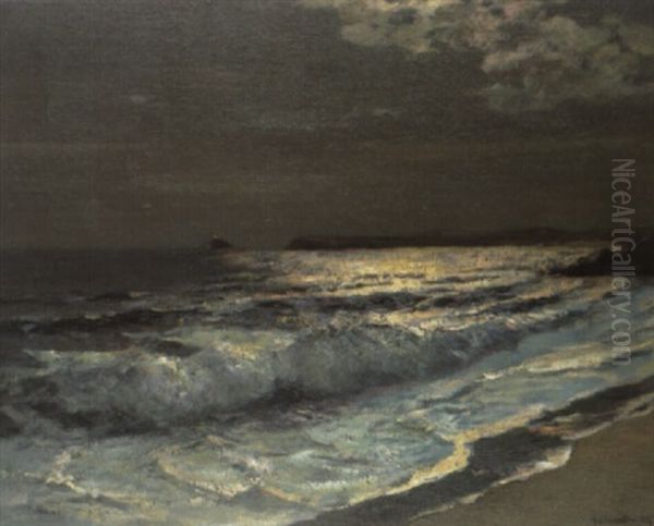 The Moonlit Breaking Wave - view 1