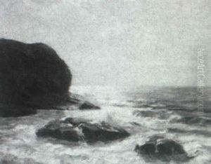Coast Scene (coast Of Cornwall, England) by Julius Olsson