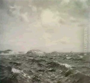 Extensive Coastal View by Julius Olsson
