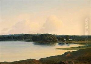 Tidlig Aftenlys Over Soen Ved Skjoldnaesholm Tidlig Aftenlys Over Soen Ved Skjoldnaesholm