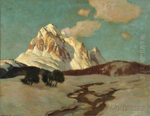 Snowy Peak In Sunlight