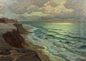 Rotes Kliff Auf Sylt by Carl (Karl, Charles) O'Lynch of Town