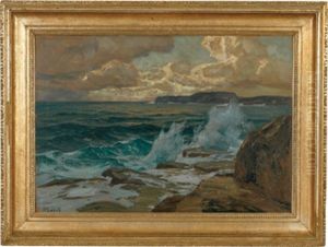 Brandung Auf Brioni by Carl (Karl, Charles) O'Lynch of Town