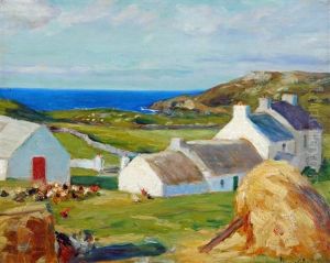 View Of An Irish Coastal Farmstead