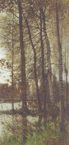 Autumnal Greys (forest Of Fontainbleau) by Frank O'Meara