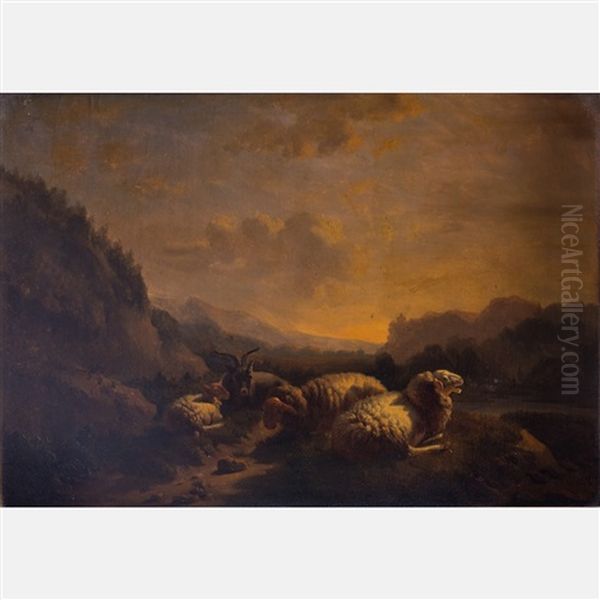 Landscape With Sheep by Balthasar Paul Ommeganck