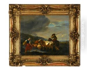 Le Passage Du Gue by Balthasar Paul Ommeganck