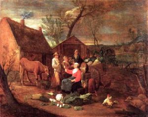 Gute Geschafte Auf Dem Lande by Balthasar Paul Ommeganck