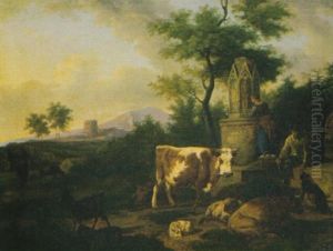 Hirte Und Herde by Balthasar Paul Ommeganck