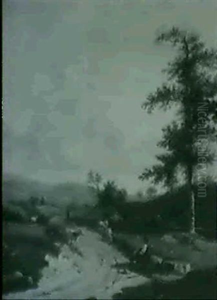 Landscape With Shepherd And Flock - view 1