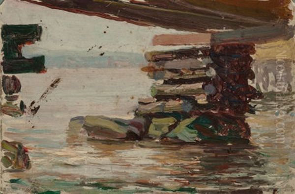 Bridge Over The River, Circa 1902 - view 1