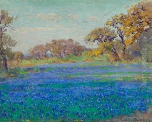 Bluebonnets North Of San Antonio, Late Afternoon, Circa 1919-21 by Julian Onderdonk