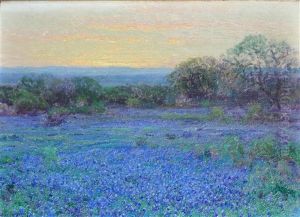A Bluebonnet Field, North West Of San Antonio, Texas by Julian Onderdonk