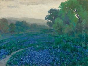 Bluebonnets, Cloudy Morning, San Antonio, Texas by Julian Onderdonk