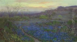Blue Bonnets At Twilight by Julian Onderdonk
