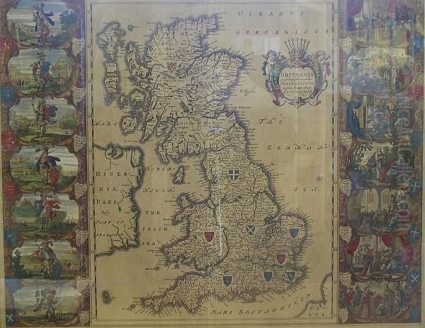 Britannia Prout Divisa Fuit Temporibus Anglo-saxonum, Presertim Durante Illorum Heptarchia (britain At The Time Of The Anglo-saxon Heptarchy) - view 1
