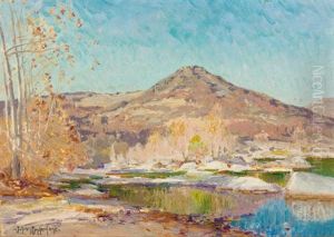 Flag Mountain - On The West Prong Of The Medina River (s.w. Texas) by Julian Onderdonk