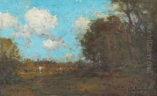 Blue Sky Over A Wooded Landscape - view 1