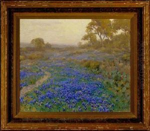 Blue Bonnets At Twilight, North Of San Antonio, Texas by Julian Onderdonk