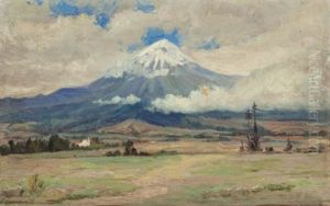 Valley View Of Popocatepetl (double-sided Work) by Robert Jenkins Onderdonk
