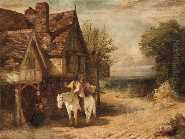 Traveler On Horseback, Oil - view 1