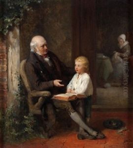 Abuelo Con Su Nieto by George Bernard O'Neill