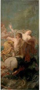 l'enlevement De Dejanire Par Le Centaure by Marguerite Blage-Bataille
