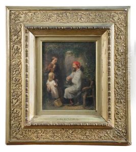 The Wounded Soldier And His Family by George Bernard O'Neill