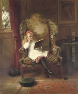 A Good Read by George Bernard O'Neill