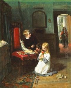 Granny's Visit by George Bernard O'Neill
