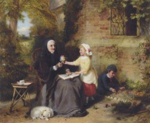 Our Garden by George Bernard O'Neill