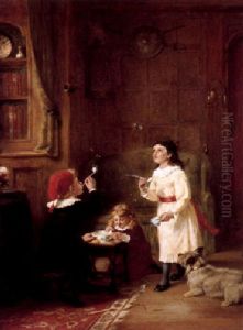 Blowing Bubbles by George Bernard O'Neill