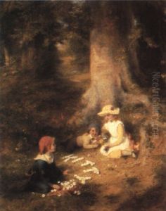 Daisy Chains by George Bernard O'Neill