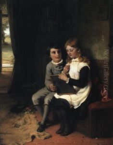 Both Puzzled by George Bernard O'Neill