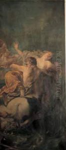 Enlevement De Dejanire Par Le Centaure by Marguerite Blage-Bataille