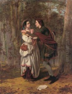 Rosalind And Celia - As You Like It by Henry Nelson O'Neill