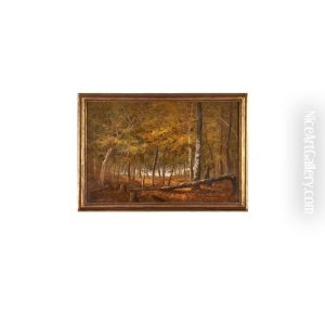 Forest Scene by William Ongley