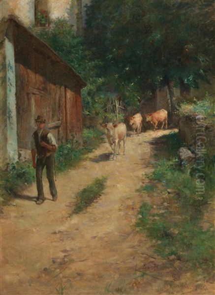Returning From The Pasture - view 1