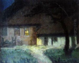 Bauernhaus Am Abend by Gerrit Onnen