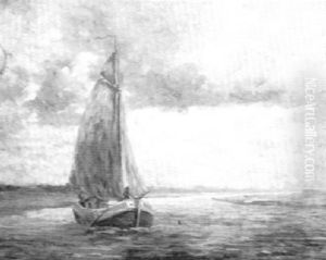 Sailboat In A Storm by Gerrit Onnen