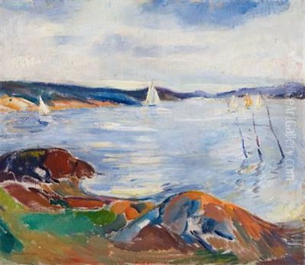 Landskap (fjorden Utenfor Son) - view 1