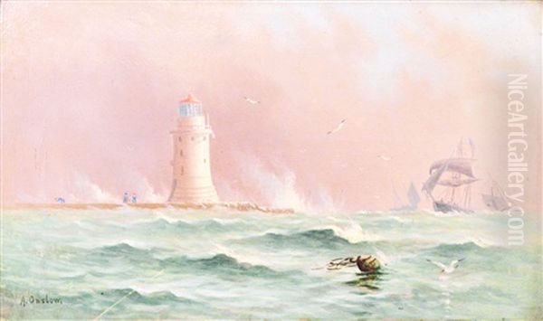 Plymouth Breakwater Lighthouse - view 1