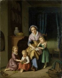 Die Lesestunde by Edouard Amable Onslow