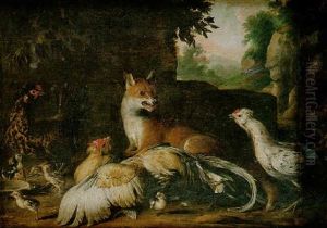 Le Renard Dans La Base-cour