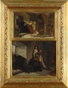 Esquisse Scenes De Genre by Karel Ooms
