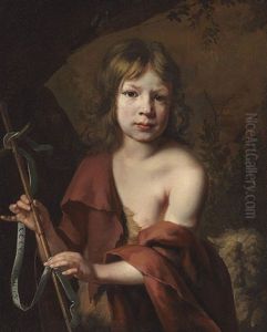 Portrait Of A Boy As Saint John The Baptist by Jacob Oost the Elder