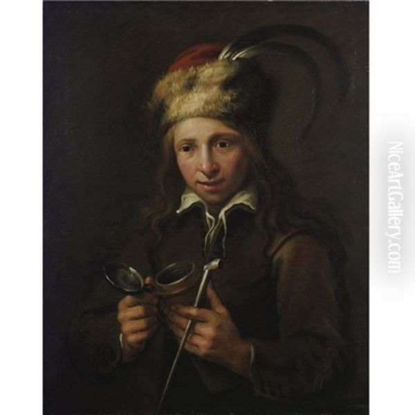 Portrait Of A Boy With A Pipe - view 1