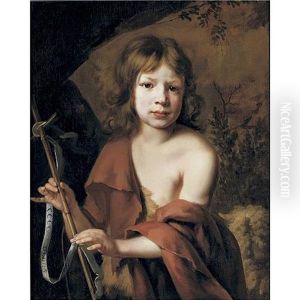 Portrait Of A Young Boy As Saint John The Baptist by Jacob Oost the Elder
